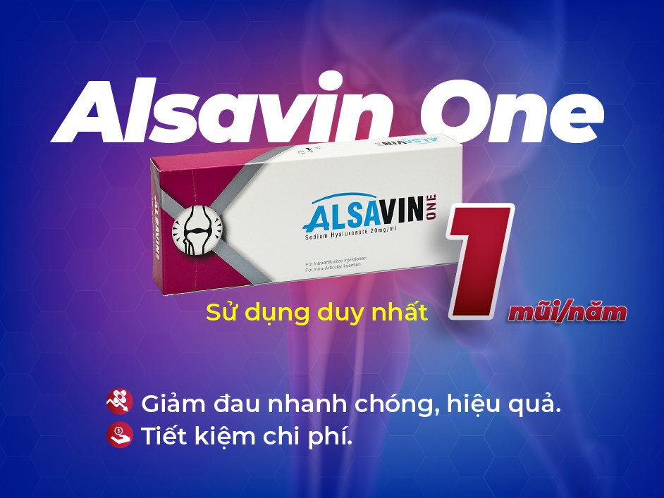 Alsavin One: Sử dụng duy nhất một mũi/năm.