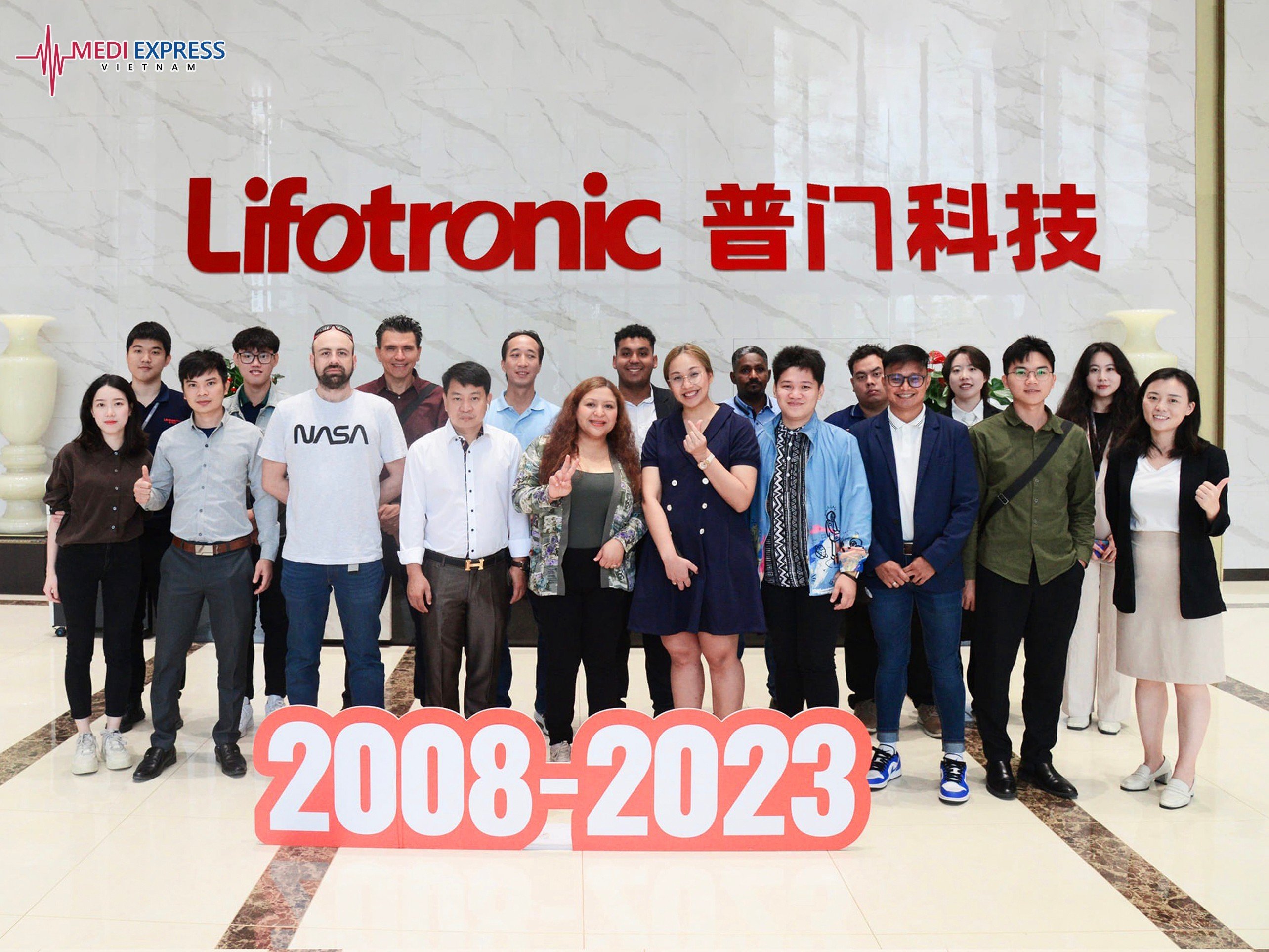 Mediexpress tham gia khóa đào tạo kỹ sư hãng Lifotronic tại Trung Quốc